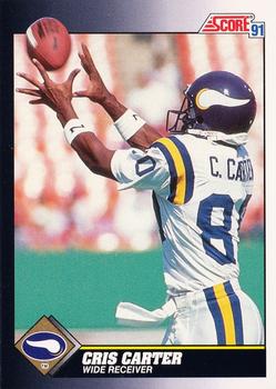 Cris Carter Minnesota Vikings 1991 Score NFL #487